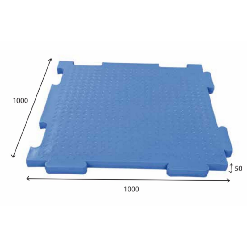 Support 1000X1000X50mm interlocking flr Panel Blue