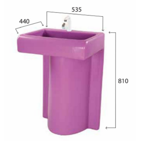 Wash Basin With Plastic Fittings