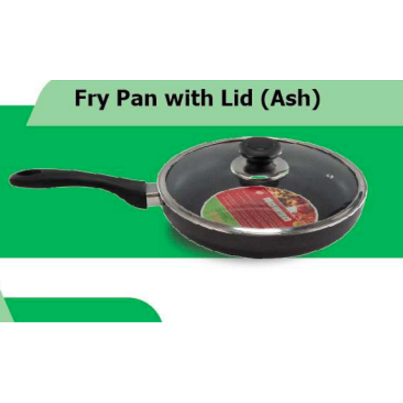 TPR NS Glamour Fry Pan with Lid (Ash) - 22 cm