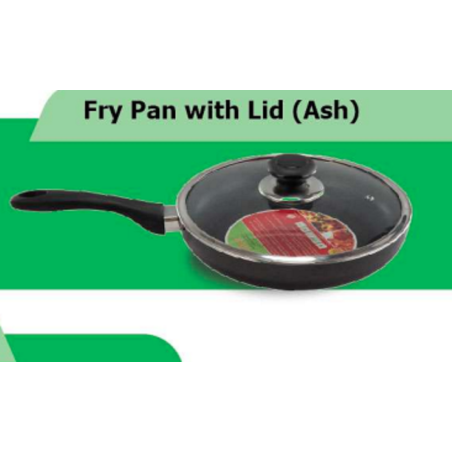 TPR NS Glamour Fry Pan with Lid (Ash) - 24cm