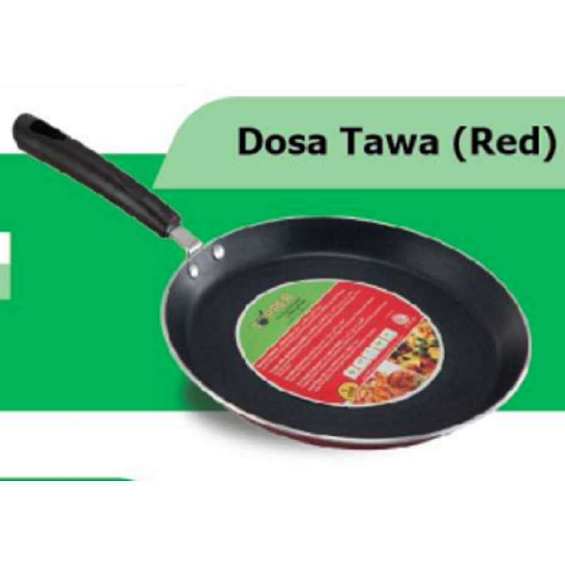 TPR NS Glamour Dosa Tawa (Red) - 26 cm