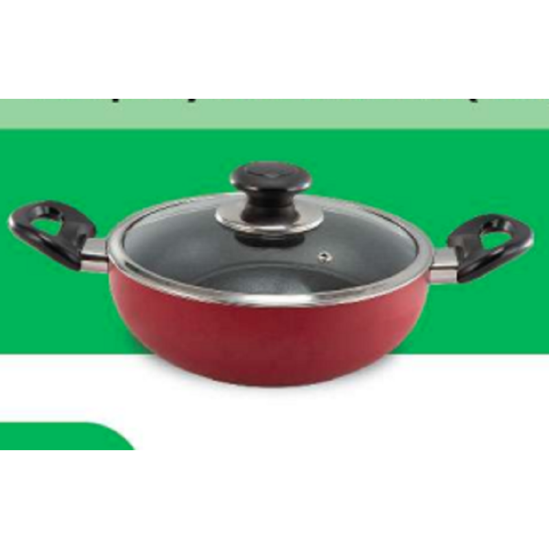 TPR NS Glamour Karai with Lid (Red) - 22 cm