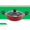 TPR NS Glamour Karai with Lid (Red) - 24 cm