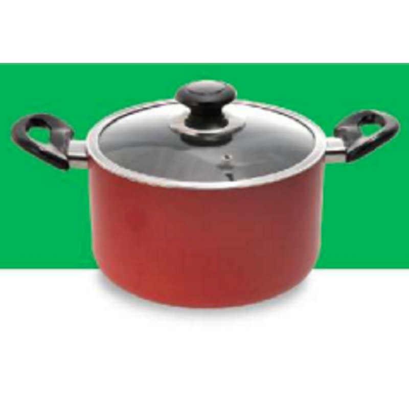 TPR NS Glamour Casserole with Lid (Red) - 24 cm
