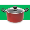 TPR NS Glamour Casserole with Lid (Red) - 26 cm