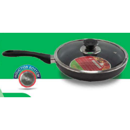 TPR NS Glamour Fry Pan with Lid IB (Ash) - 26cm