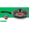 TPR NS Glamour Fry Pan With Lid IB (Ash)-28cm