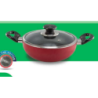 TPR NS Glamour Karai with Lid IB (Red) - 24 cm