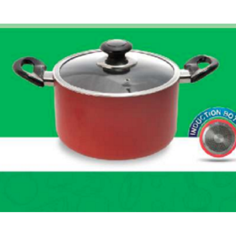 TPR NS Glamour Casserole With Lid IB (Red)-28cm