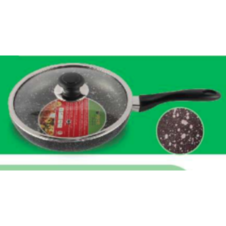 TPR NS Glamour Fry Pan with Lid (SG) - 24cm
