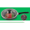 TPR NS Glamour Fry Pan With Lid (SG)- 28cm