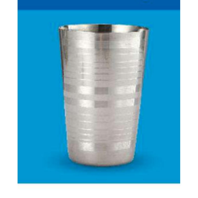 PB SS Glass with Design- 18 CM