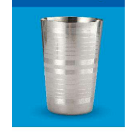 PB SS Glass with Design- 18 CM