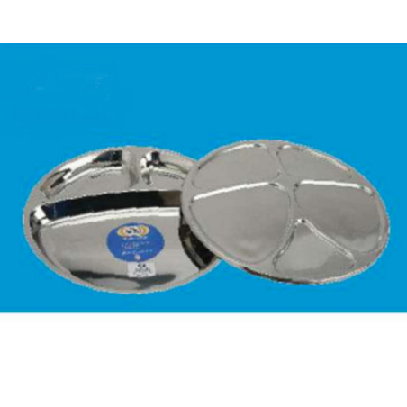 PB SS Multi Chamber Dish with Lid - 31 CM