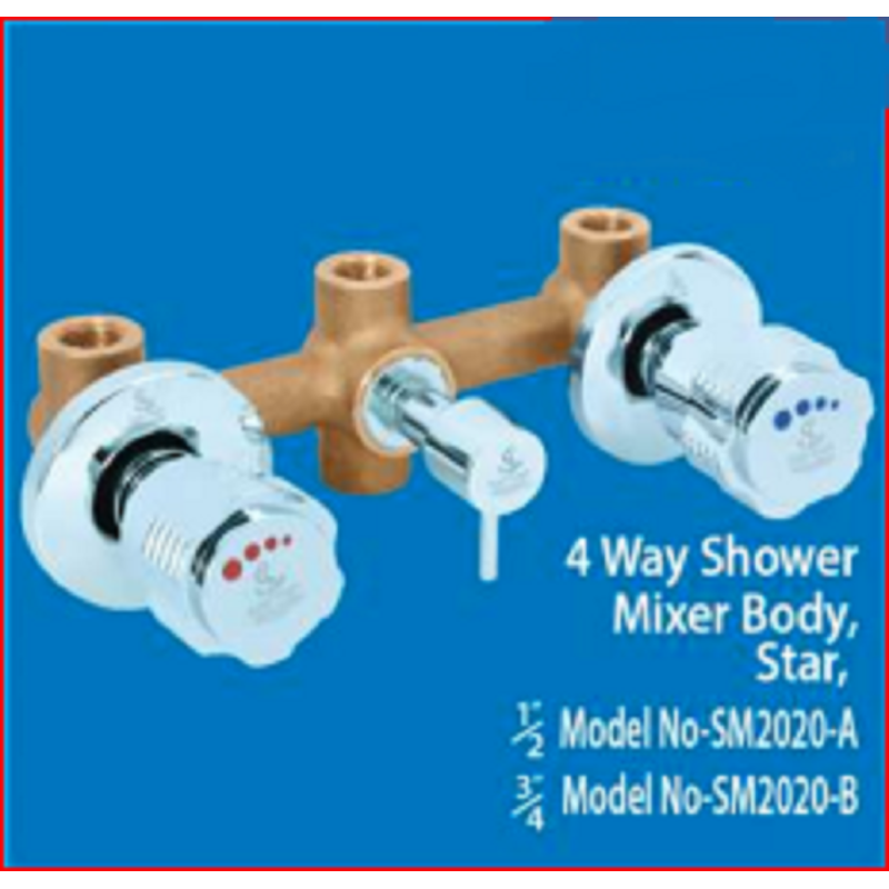 4 Way Shower Mixer Body