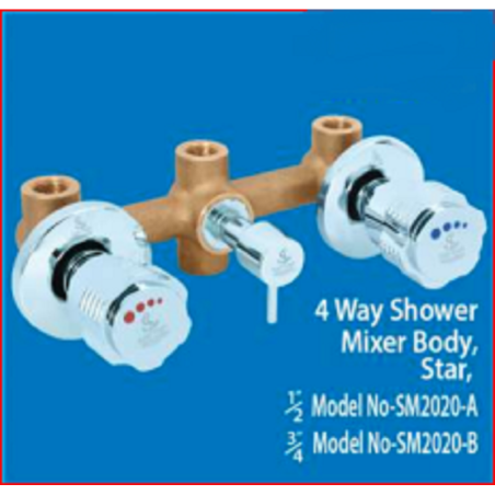 4 Way Shower Mixer Body