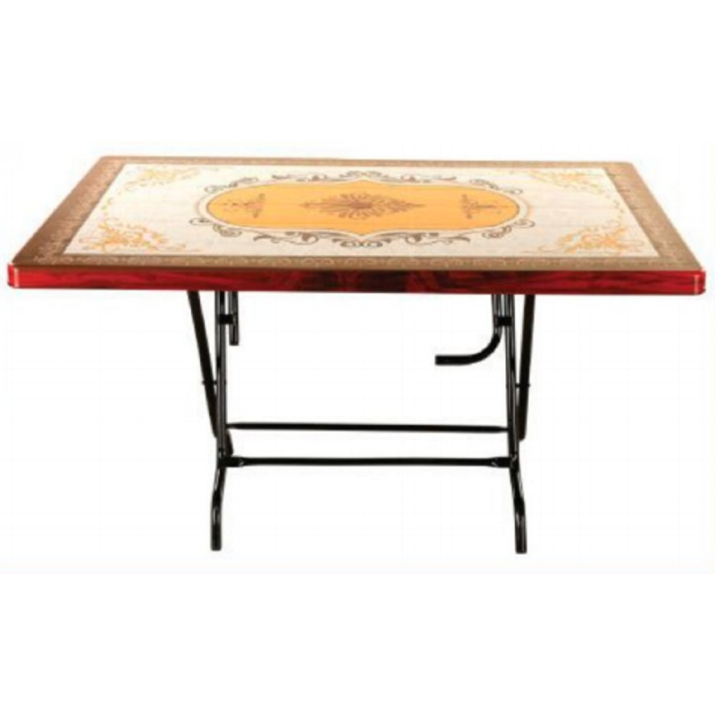 6 Seated Square Table-Print R/W Diamond(St/L)-TEL