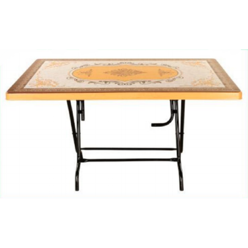 6 Seated Square Table-Print S/W Diamond(St/L)-TEL