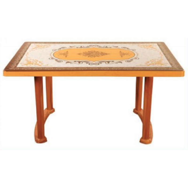 6 Seated Square Table-Print S/W Diamond (P/L)-TEL