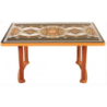 6 Seated Square Table-Print S/W Royal (P/L)-TEL