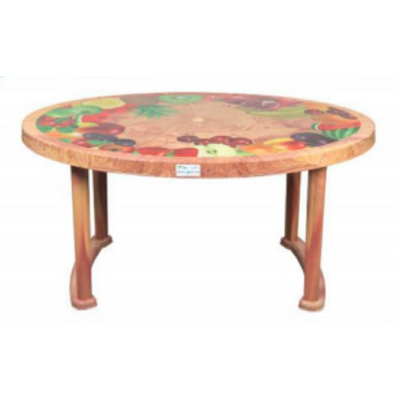 6 Seated Deluxe Table-Print S/W (Plas/L)-TEL
