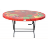 6 Seated Deluxe Table-Print  Rose Wood (S/L)-TEL