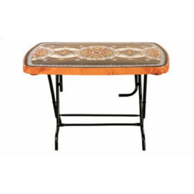 4 Seated Deluxe Table-Print S/W Royal (St/L)-TEL