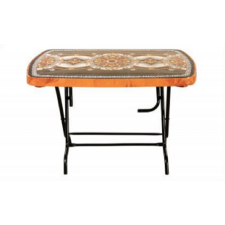 4 Seated Deluxe Table-Print S/W Royal (St/L)-TEL