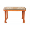 4 Seated Deluxe Table-Print S/W Royal (Pl/L)-TEL