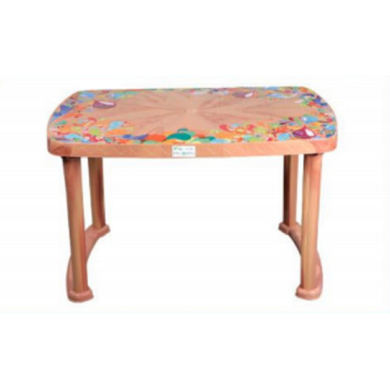 4 Seated Deluxe Table-Print R/W (Plas/L)-TEL