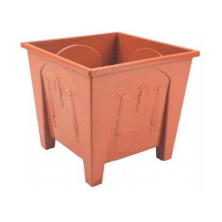 Square Flower Tub 13"-RW (20L)-TEL