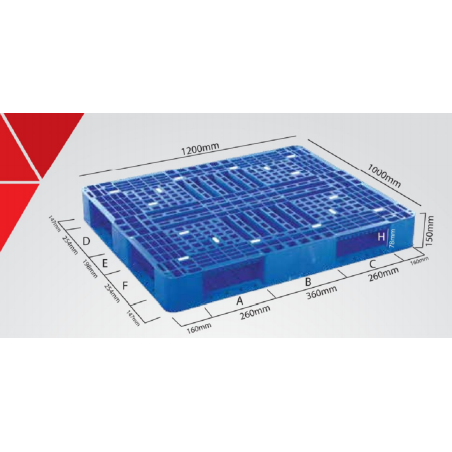 Industrial Pallet Heavy Duty (120X100X15) CM
