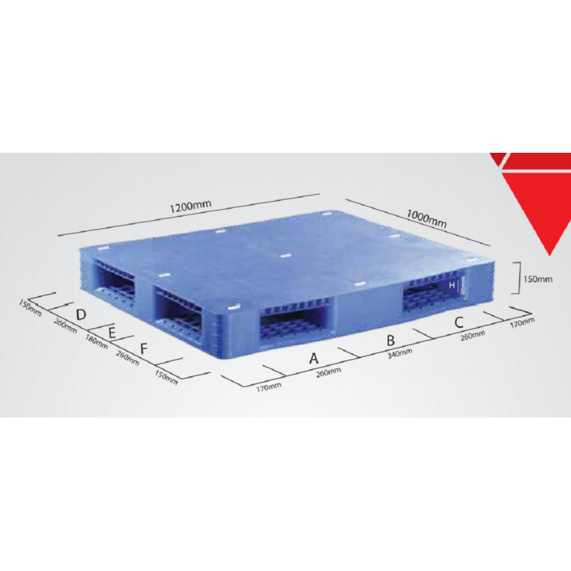 Pharma Pallet Solid (120.5X100X15) CM