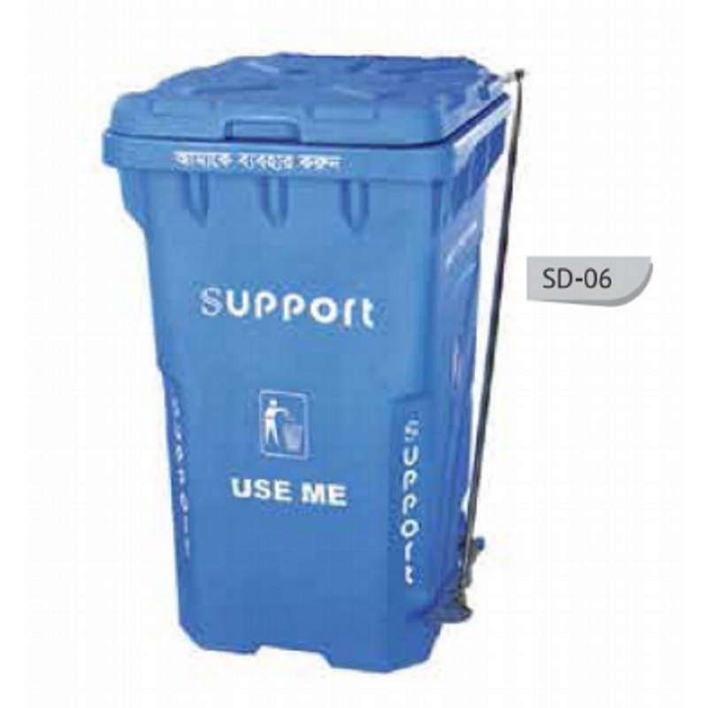 SD06  Wheel Dustbin Paddle - Blue