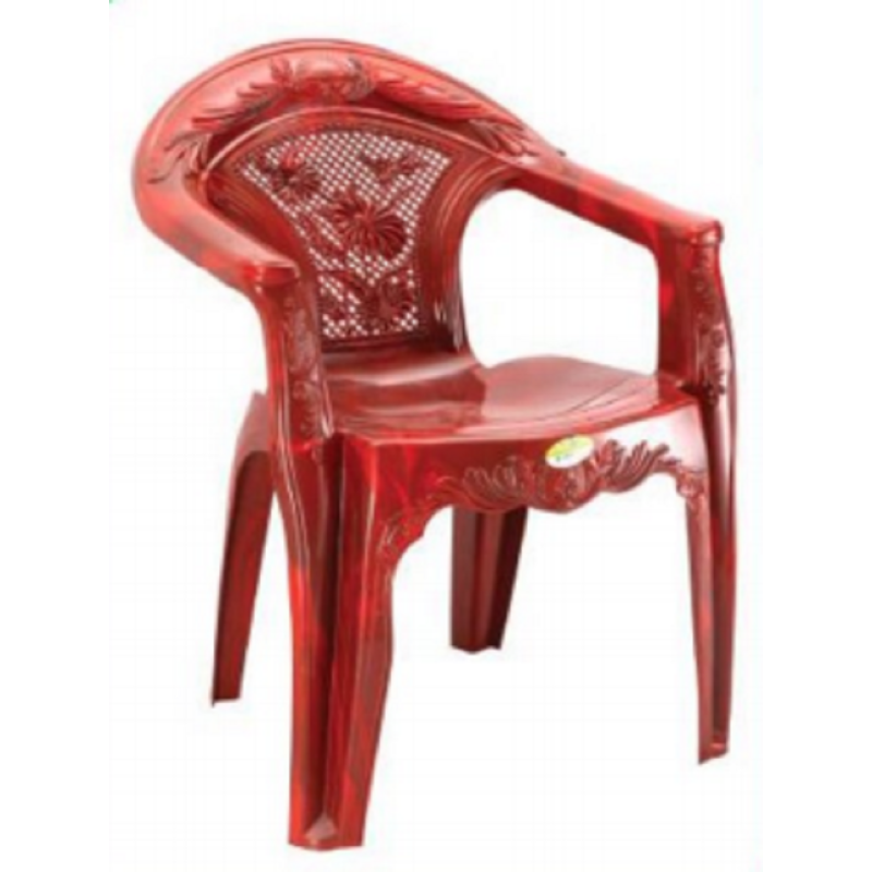 Elegant Chair With Arm R/W (Flower) -TEL