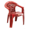 Garden Chair with Arm (Flower)  Rose Wood-TEL