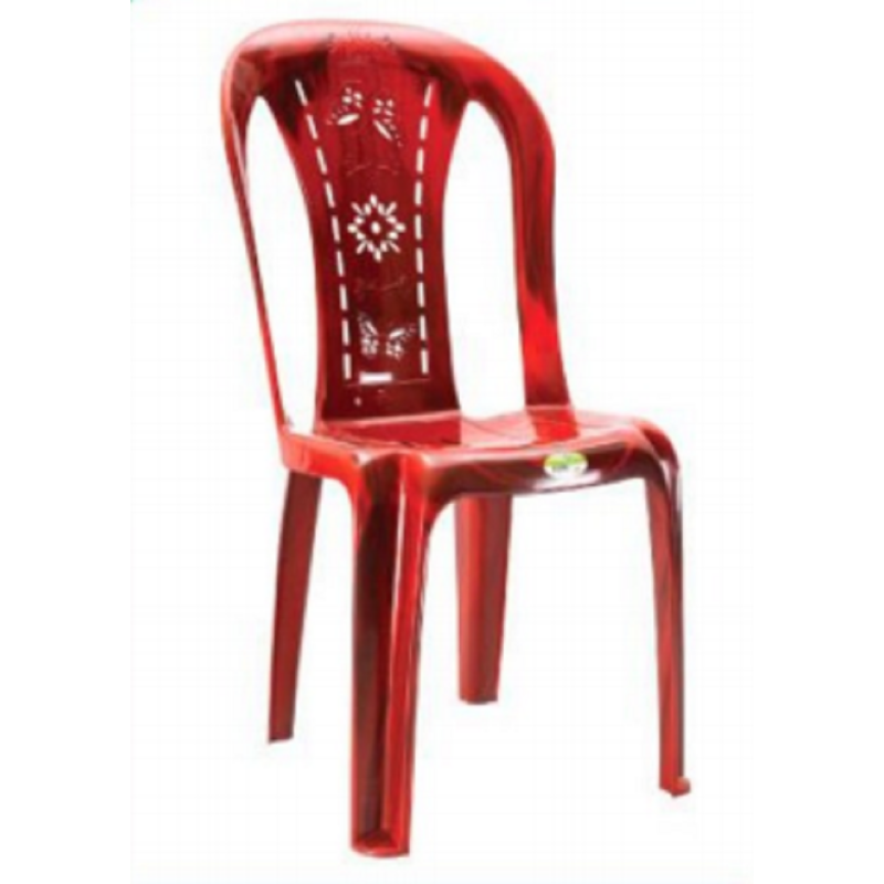 Supreme Deco Chair Armless Rose wood (Flower)-TEL