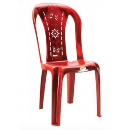 Supreme Deco Chair Armless Rose wood (Flower)-TEL