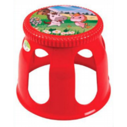 Relax Stool Red Printed-TEL