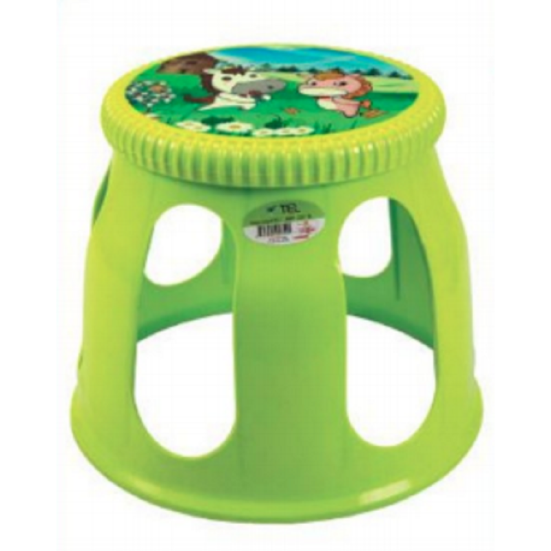 Relax Stool Lime Green Printed -TEL