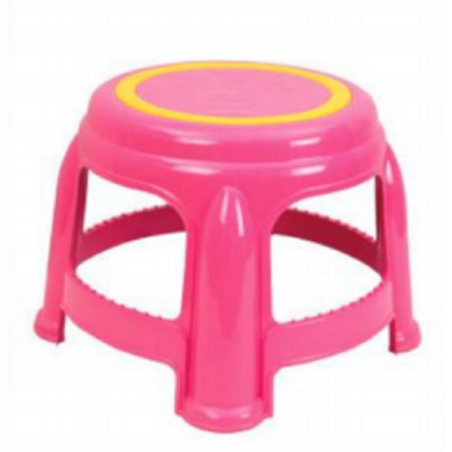 Round Stool Without Print Pink-TEL