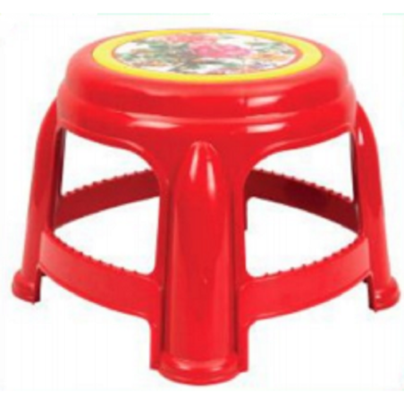 Round Stool Print Pink- TEL