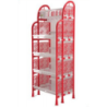 Queen Kitchen Rack 4 Step- Red & White TEL
