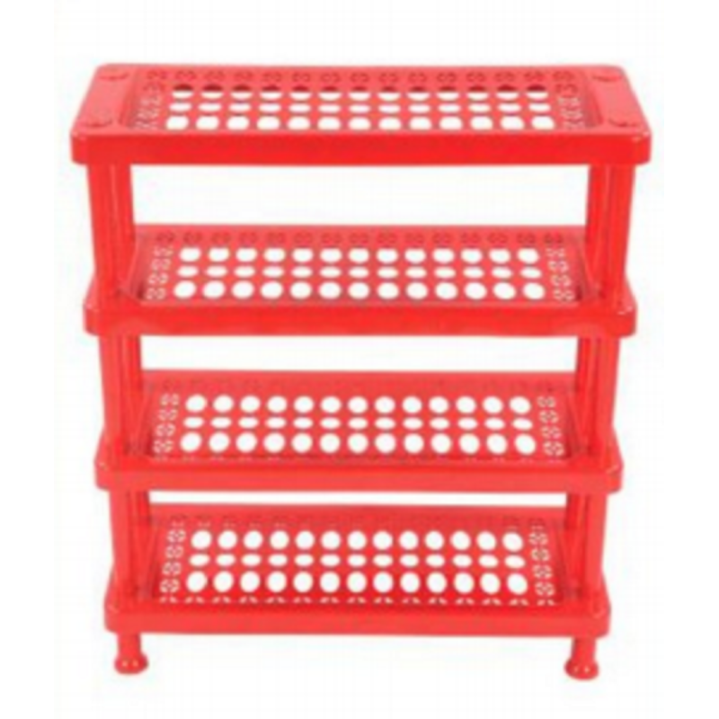 Shoe Rack- 4 Part Red TEL