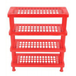 Shoe Rack-3 Part  Red TEL
