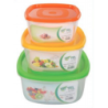 Fresh & Fair Container (3pcs Set) Assorted-TEL