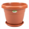 Flower Tub with Tray 12"-Fanta Orange (10L)-TEL