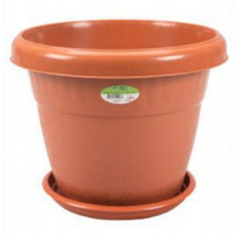 Flower Tub with Tray 12"-RW (10L)-TEL