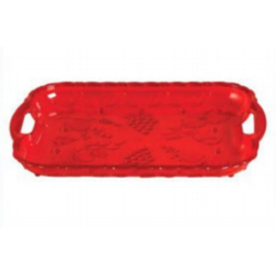 Beauty Tea Tray Trans Red-TEL
