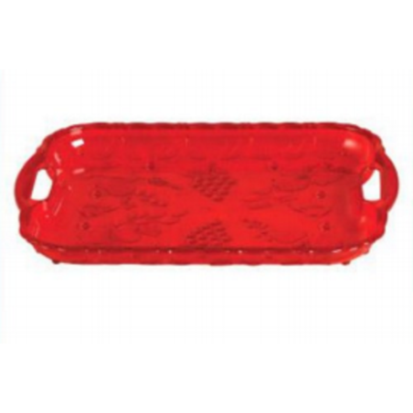 Beauty Tea Tray Trans Red-TEL
